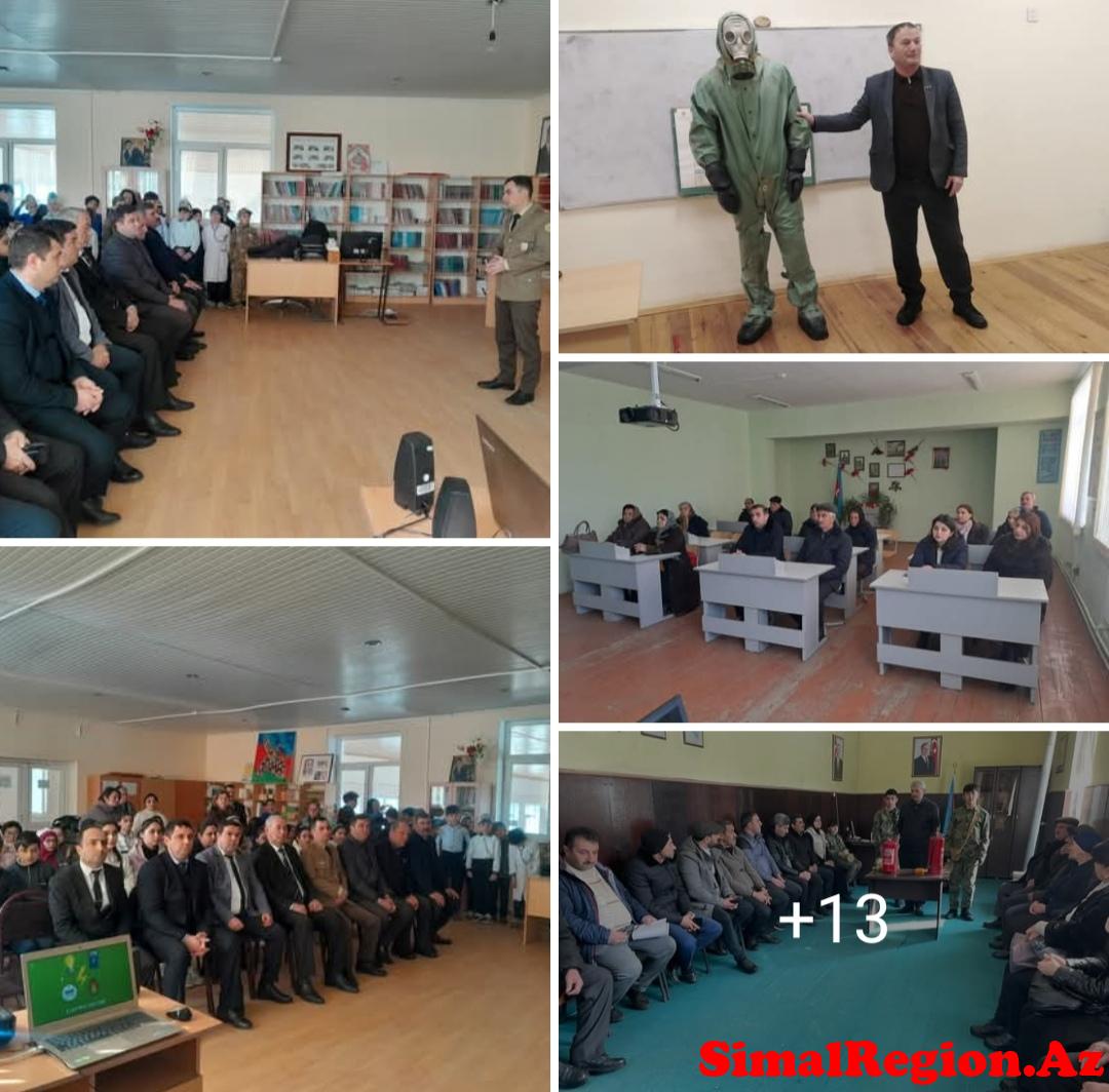 İsmayıllıda “Mülki müdafiə -əhalinin təhlükəsizliyinin təminatıdır” mövzusunda silsilə tədbirlər keçirilmişdir
