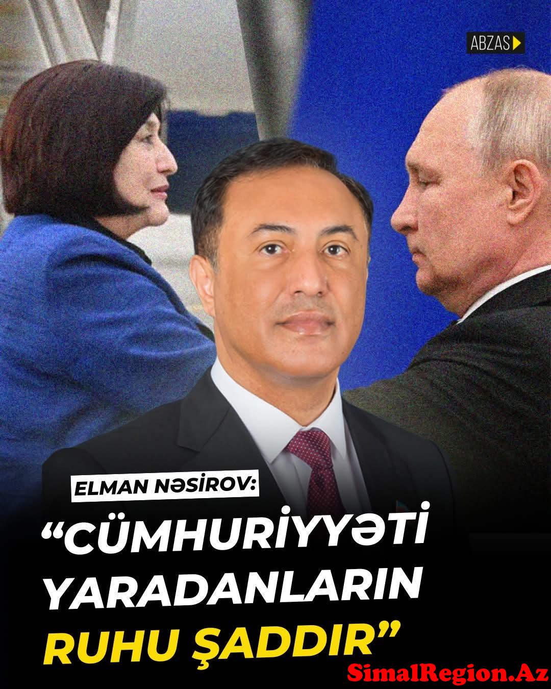 Sahibə Qafarovaya medal verilməsi məsələsinə Elman Nəsirov da qarışdı