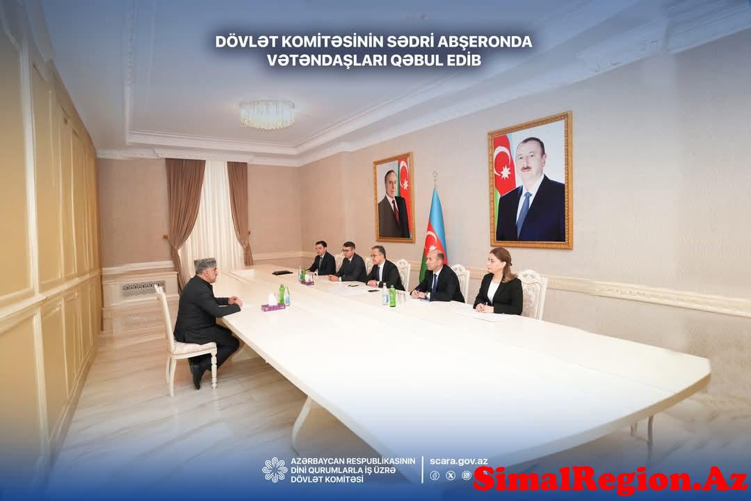 Dini qurumlar üzrə dövlət komitəsi növbəti qəbul keçirib