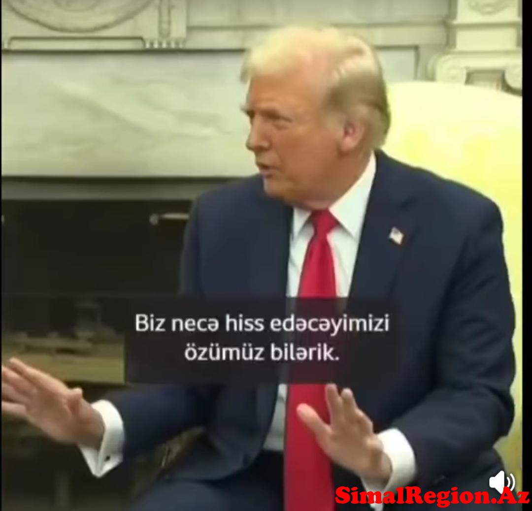 Tramp bu görüşdə küçə uşağı kimi danışdı