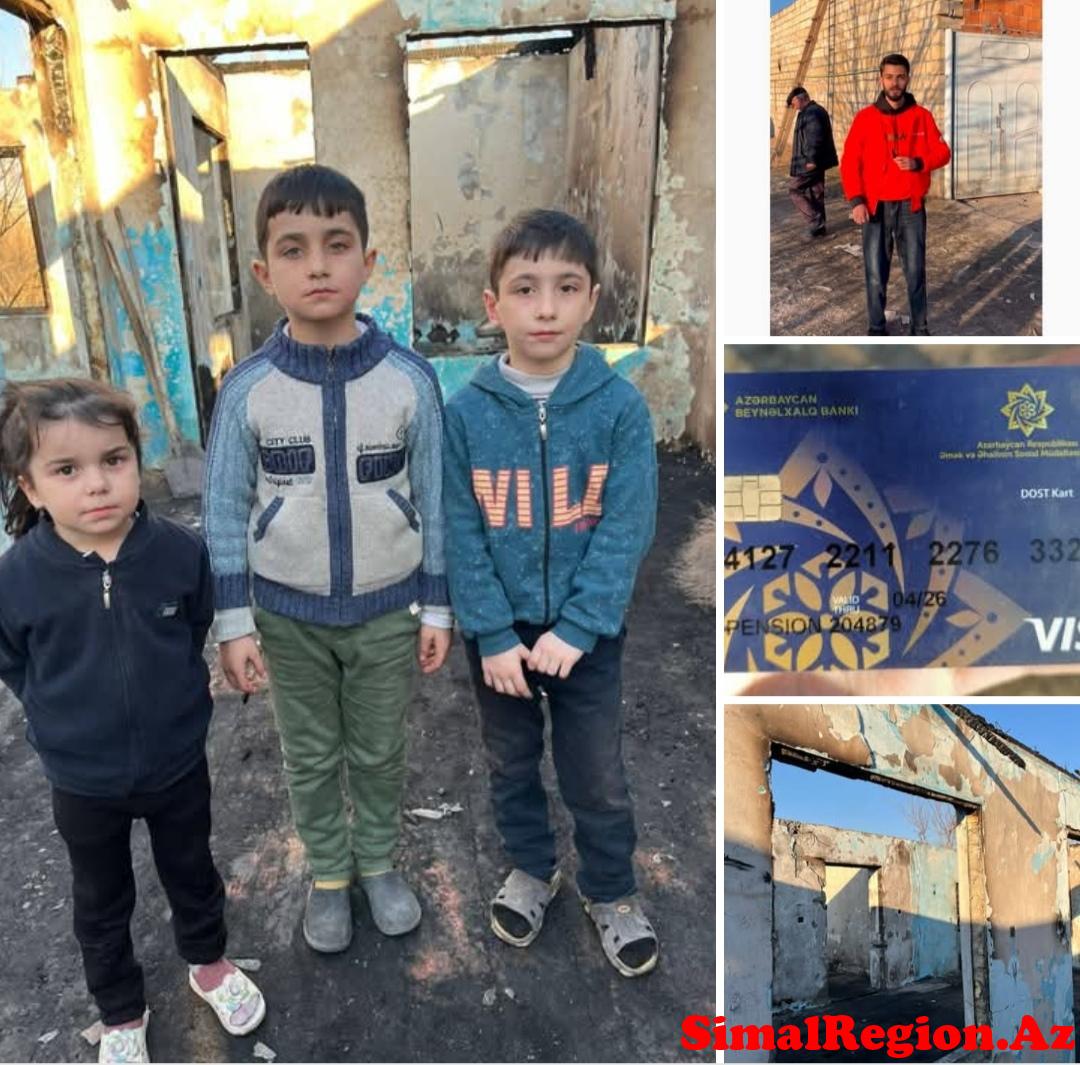 Göyçayda evi yanan ailəyə Allaha xatir kömək edək