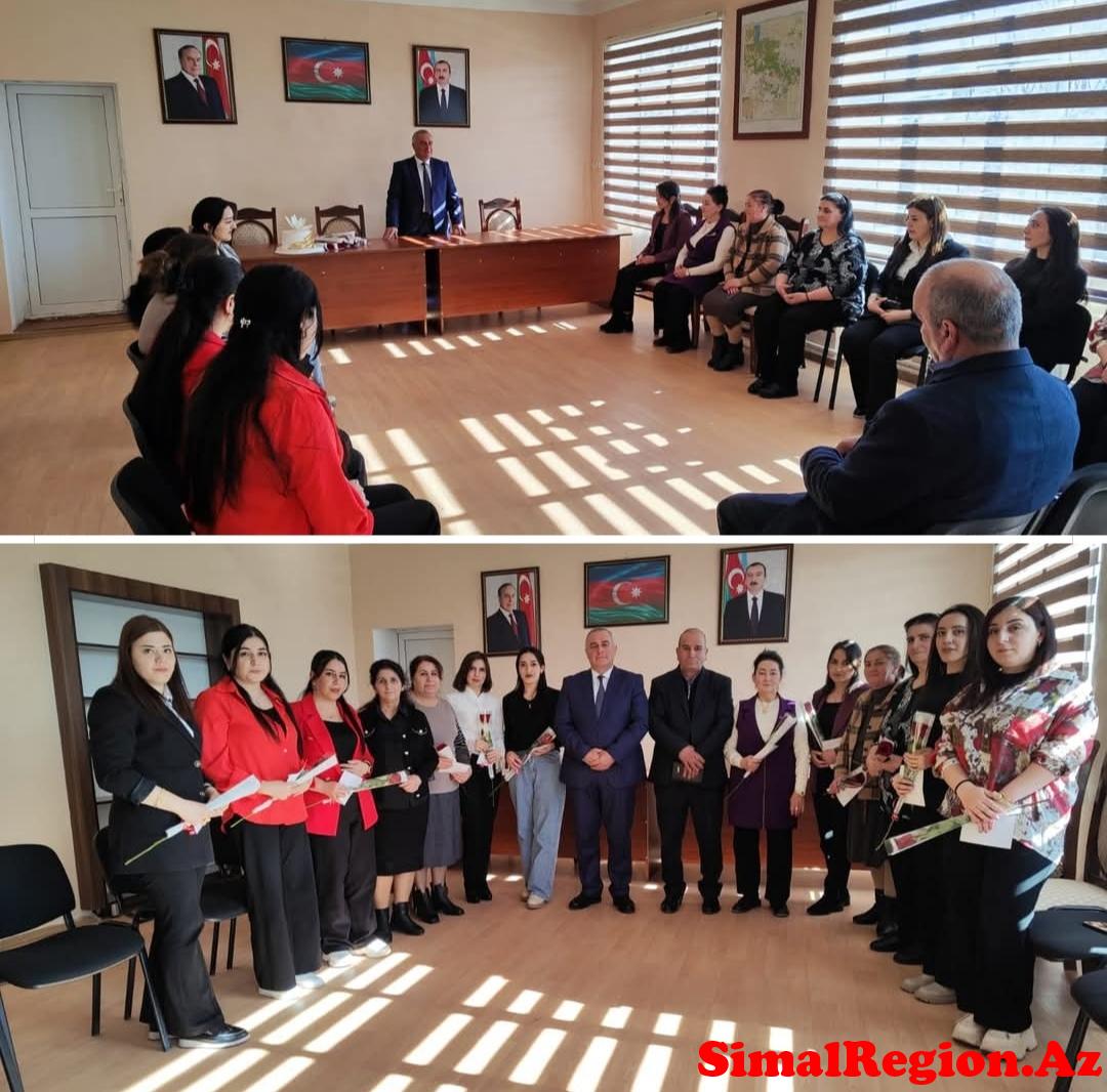 İsmayıllı su meliorasiya sistemləri idarəsində 8- mart beynəlxalq qadınlar günü münasibətilə tədbir keçirilib
