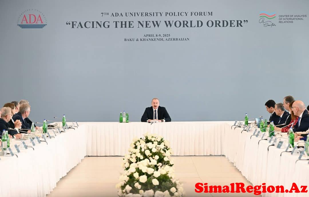 Prezident “Yeni dünya nizamına doğru”beynəlxalq tədbirdə çıxış edib.