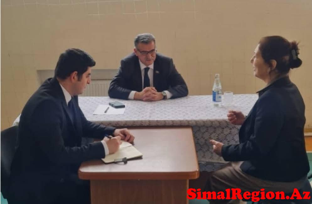 MİLLİ MƏCLİSİN DEPUTATI İSMAYILLIDA SAKİNLƏRLƏ GÖRÜŞ KEÇİRİB