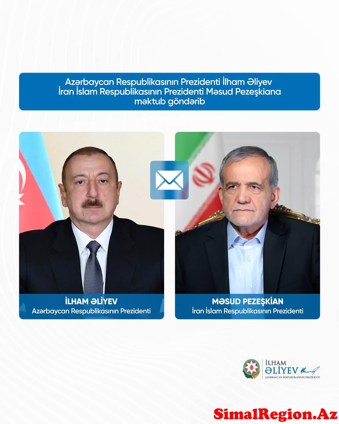 Prezident İlham Əliyev İran İslam Respublikasının prezidentinə başsağlığı verib