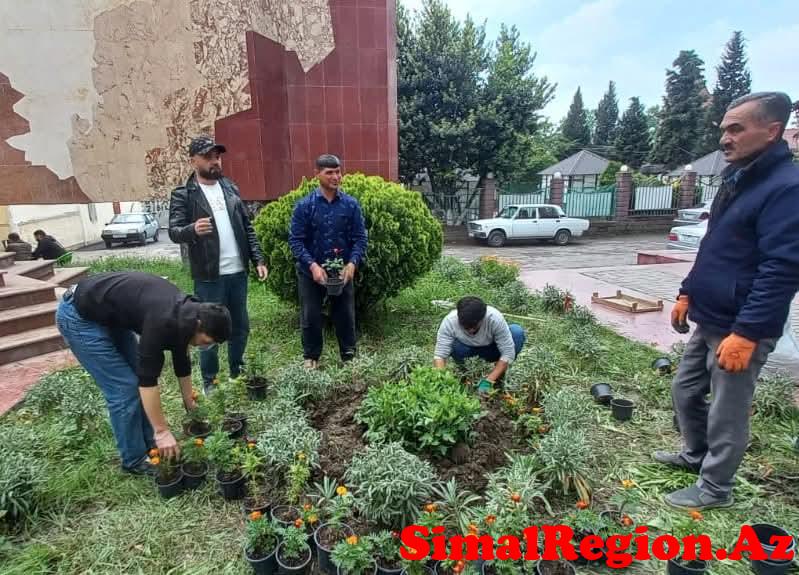 Göyçayda abadlıq quruculuq işləri geniş vüsət alıb