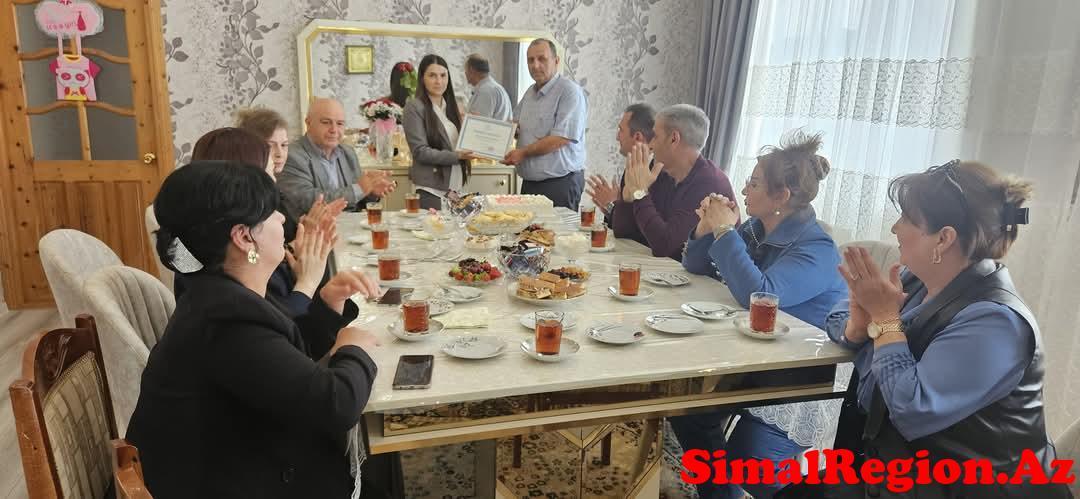 İsmayıllıda şəhid atasını 60 illik yubileyi münasibətilə təbrik etdilər