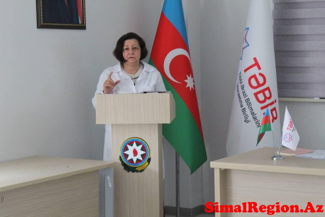 İsmayıllı səhiyyəsində  uğurlu nəticələr: Həkim infeksionist Xumar Cəbrayılova tərəfindən növbəti təlim