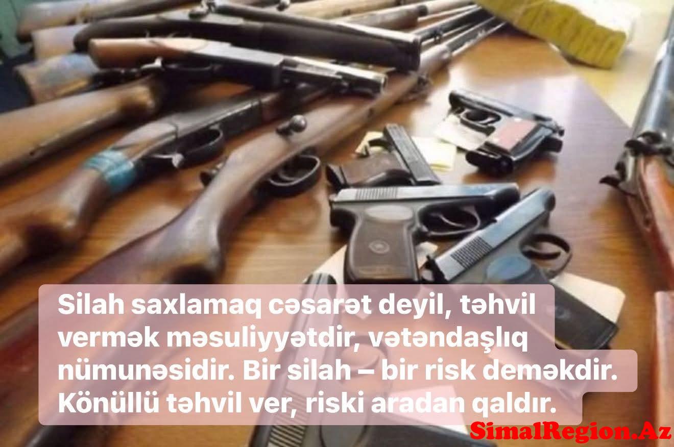 DİN qanunsuz silahların könüllü şəkildə təhvil verilməsi istiqamətində uğurlu tədbirlər keçirir