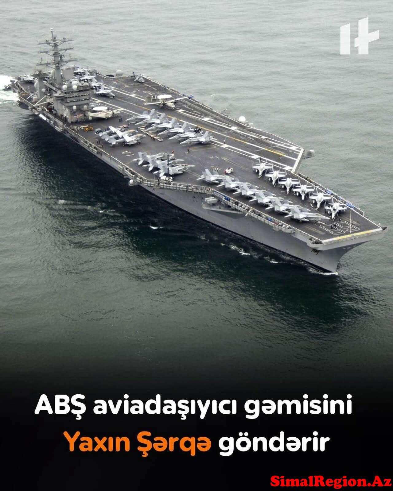 GÖZÜNÜZ AYDIN OLSUN ABŞ TƏYYARƏ DOLU GƏMİSİNİ YOLA SALDI! İRANI MİNƏCƏKLƏR