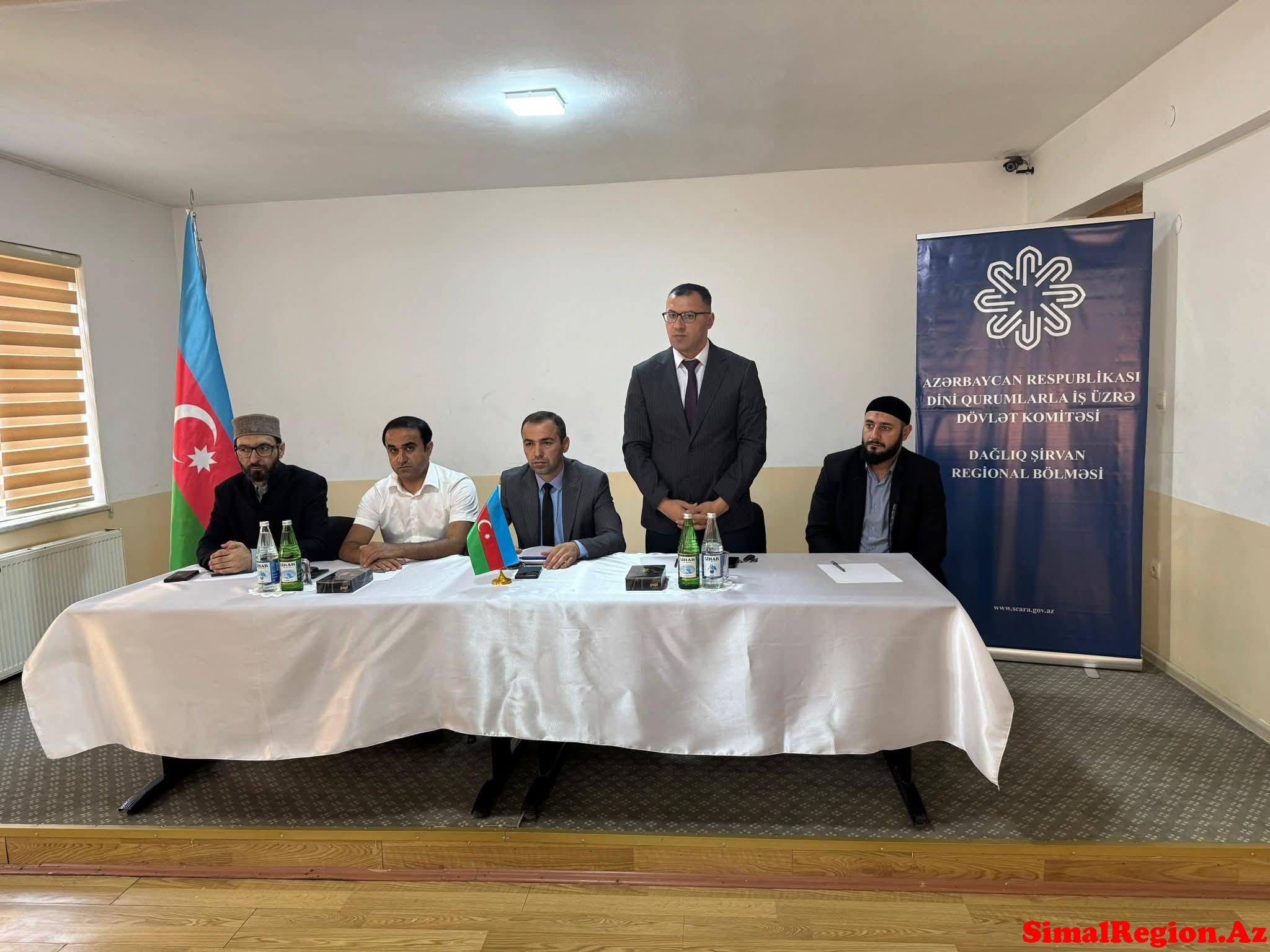 İsmayıllı şəhəri”Cümə”məscidində əhəmiyyətli tədbir keçirilib