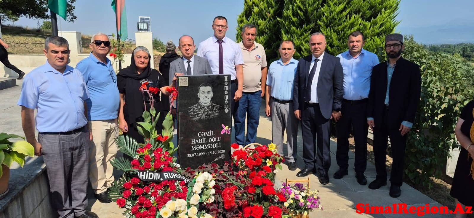 İsmayıllıda şəhidlər xiyabanında şəhid Cəmil Məmmədlinin xatirəsi yad olundu