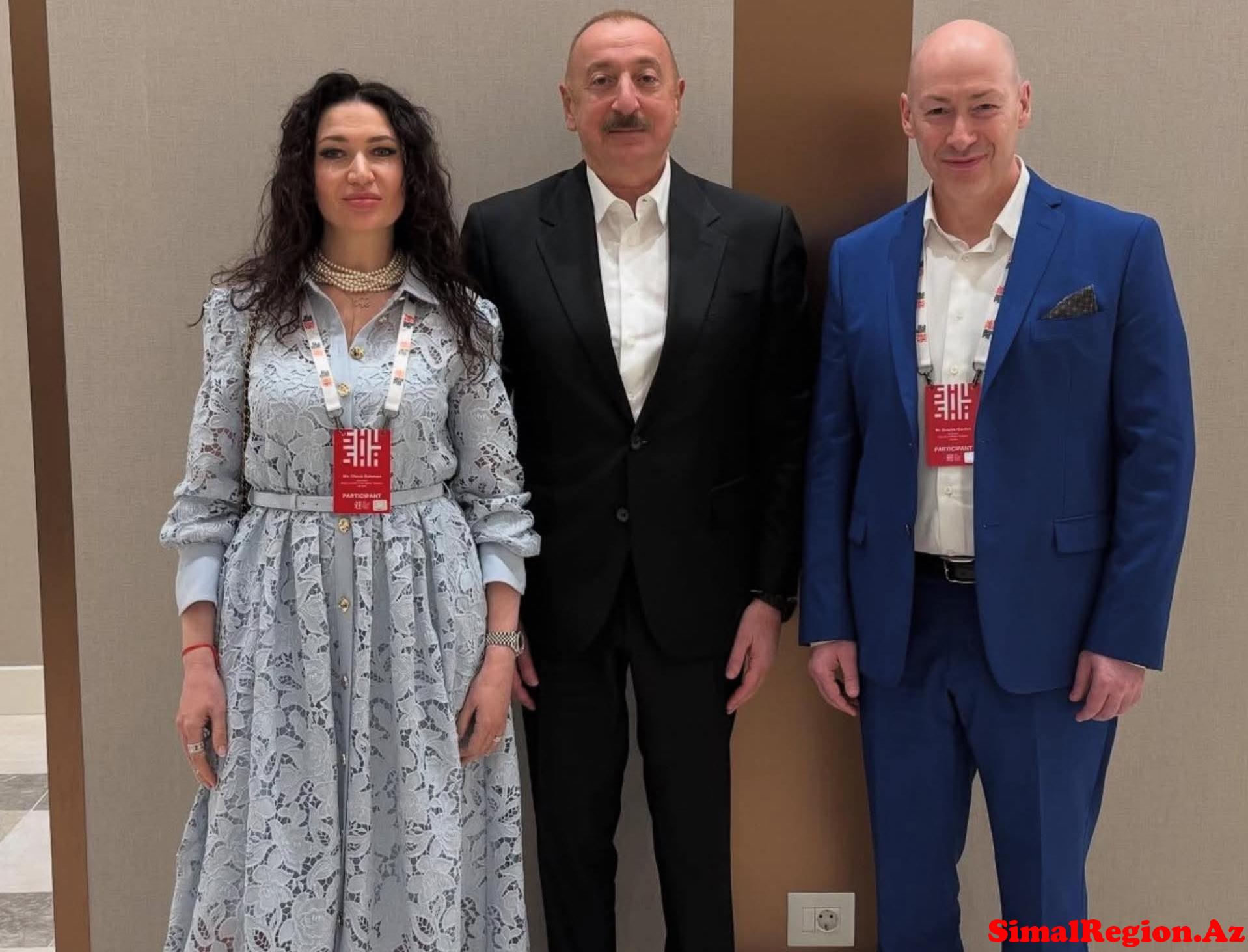 Jurnalist Dmitri Qordon Prezident İlham Əliyevə təşəkkür etdi