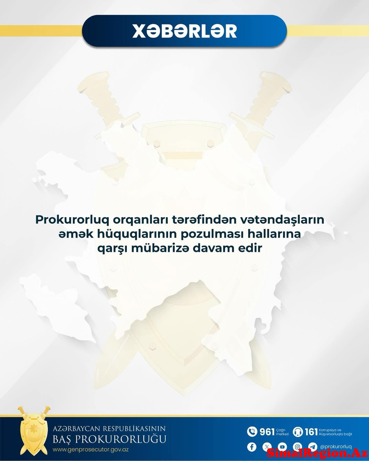 Azərbaycan Respublikasının baş prokurorluğunun məlumatı
