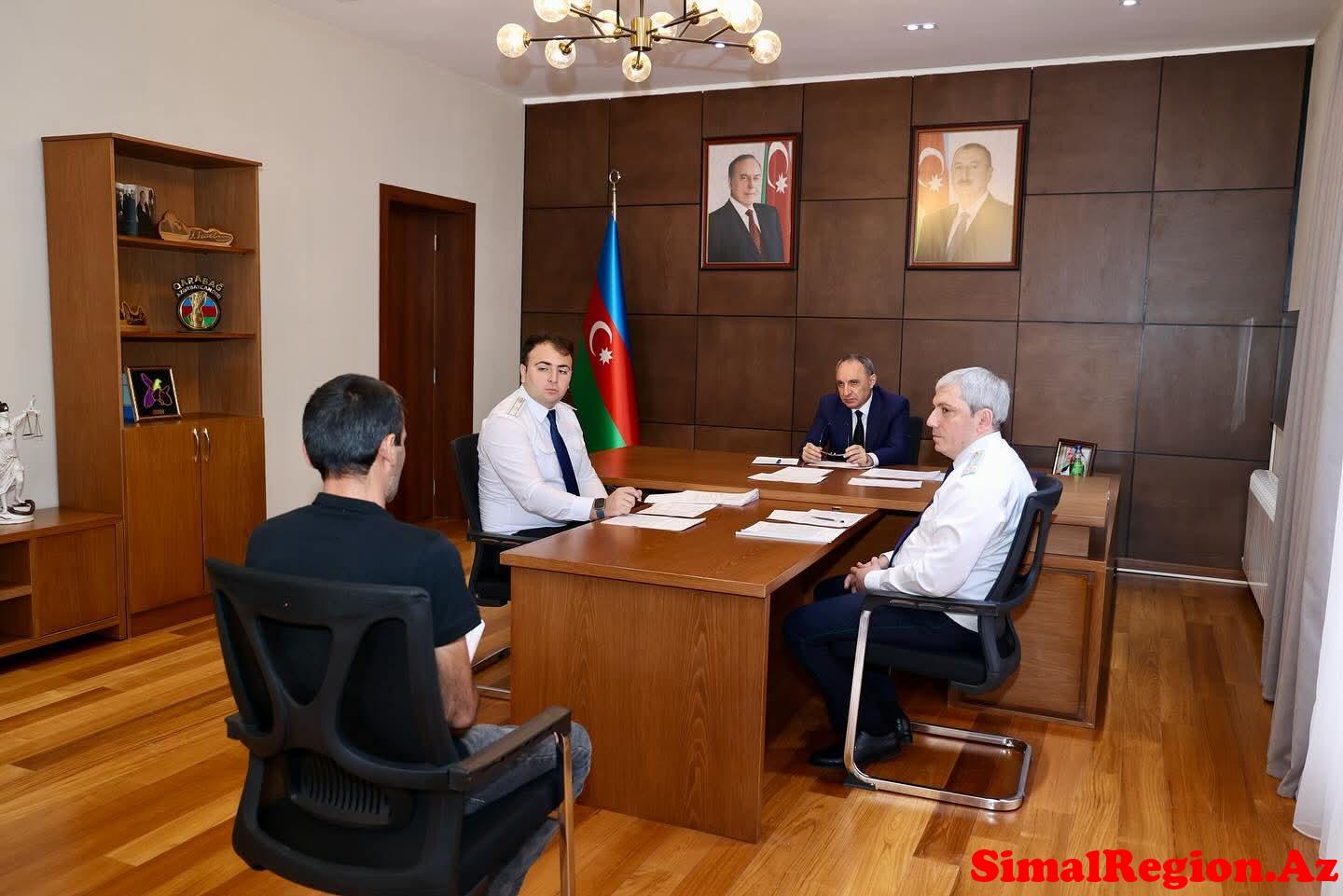 Baş prokuror Qəbələdə vətəndaş qəbulu keçirib